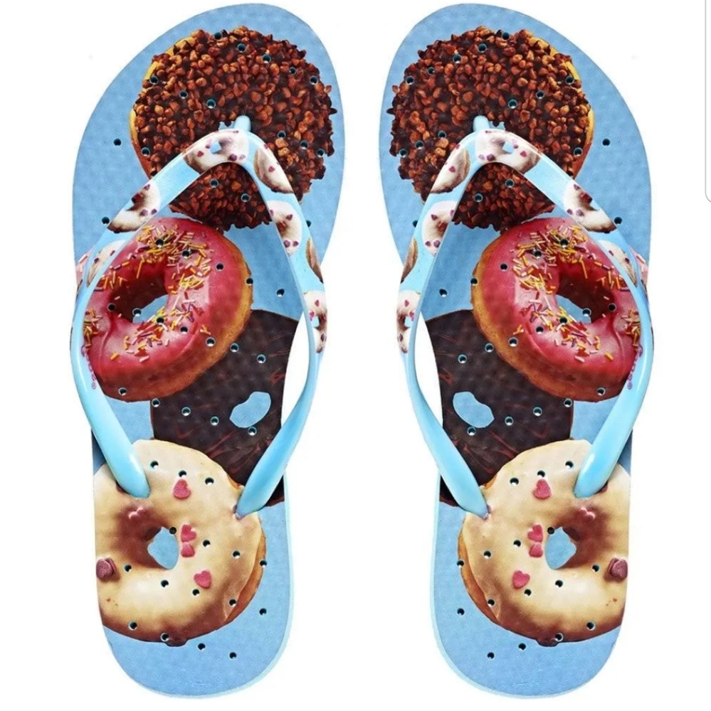 WOMEN'S 5/6 Flipflops Showaflops Donut Style Beach/Summer 🍩